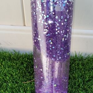 Snow globe acrylic tumbler